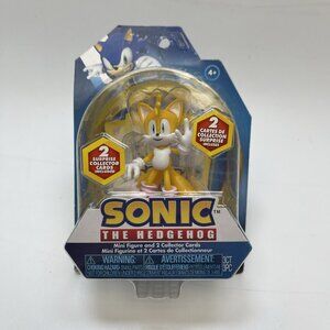 Sonic The Hedgehog Tails Action Figure 2.5” + 2 Collector Cards Sega New